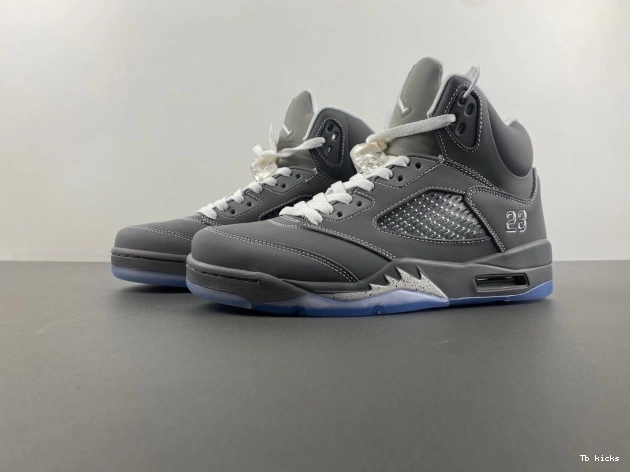Rep TBK Grey Wolf Jordan Retro 5 Air 136027-005 0728